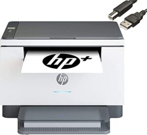 hp laserjet mfp m234dwe all-in-one wireless monochrome laser printer – print scan copy – 30 ppm, 600 x 600 dpi, auto duplex printing – wulic printer cable