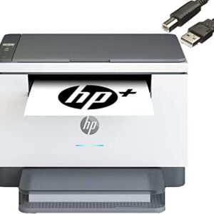 HP Laserjet MFP M234dwe All-in-One Wireless Monochrome Laser Printer - Print Scan Copy - 30 ppm, 600 x 600 dpi, Auto Duplex Printing - WULIC Printer Cable