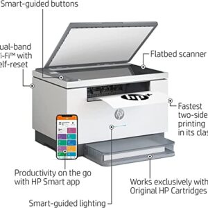 HP Laserjet MFP M234dwe All-in-One Wireless Monochrome Laser Printer - Print Scan Copy - 30 ppm, 600 x 600 dpi, Auto Duplex Printing - WULIC Printer Cable