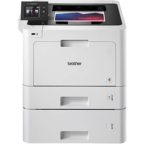 Brother Color HL-L8360CDWT Business Wireless Single-Function Laser Printer - Print Only - 2.7" Touchscreen, 33 ppm, 600 x 2400 dpi, 1GB Memory, Auto Duplex Printing, Dual Trays, NFC, Ethernet, Cbmoun