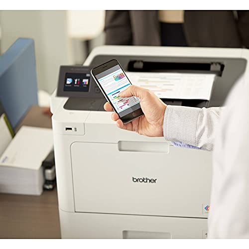 Brother Color HL-L8360CDWT Business Wireless Single-Function Laser Printer - Print Only - 2.7" Touchscreen, 33 ppm, 600 x 2400 dpi, 1GB Memory, Auto Duplex Printing, Dual Trays, NFC, Ethernet, Cbmoun