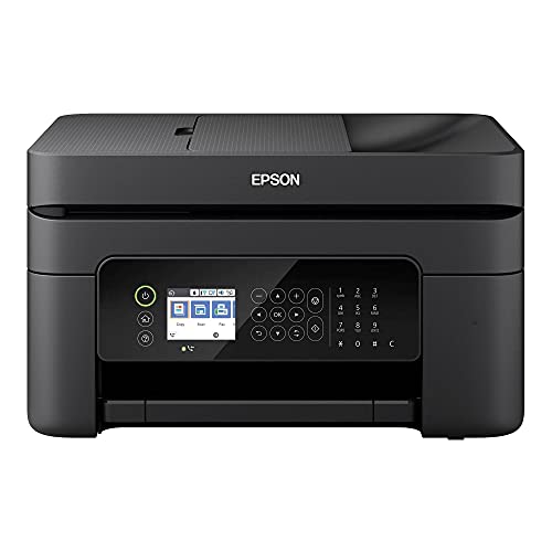 Epson Workforce WF-2850 All-in-One Wireless Color Inkjet Printer for Home Office, Black - Print Scan Copy Fax - 10 ppm, 5760 x 1440 dpi, 8.5 x 14, Borderless Auto 2-Sided Printing, 30-Sheet ADF