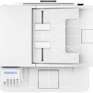 HP Laserjet Pro MFP M227fdn All-in-One NFC Ethernet Monochrome Laser Printer, White - Print Scan Copy Fax - 30 ppm, 1200 x 1200 dpi, 8.5 x 14, 35-Sheet ADF, Auto 2-Sided Printing, Cbmou Printer Cable