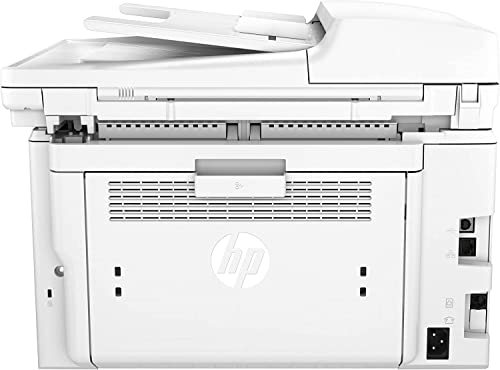 HP Laserjet Pro MFP M227fdn All-in-One NFC Ethernet Monochrome Laser Printer, White - Print Scan Copy Fax - 30 ppm, 1200 x 1200 dpi, 8.5 x 14, 35-Sheet ADF, Auto 2-Sided Printing, Cbmou Printer Cable