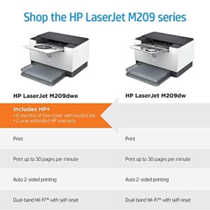 HP Laserjet M209dwe Wireless Black & White Printer - 6GW62E (Renewed)