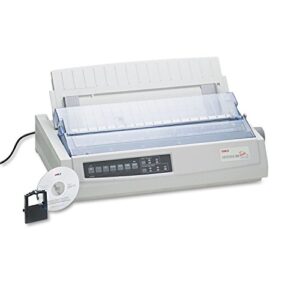 oki microline 321 turbo/n dot matrix printer (62415501),white