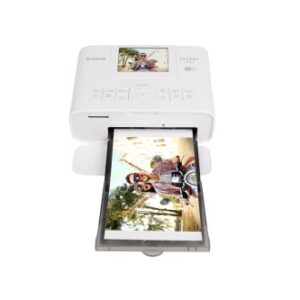 Canon SELPHY CP1300 Wireless Compact Photo Printer + RP-108 High-Capacity Color Ink/Paper Set Bundle, White