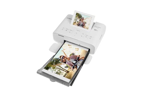 Canon SELPHY CP1300 Wireless Compact Photo Printer + RP-108 High-Capacity Color Ink/Paper Set Bundle, White