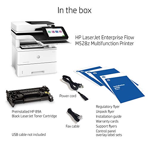 HP LaserJet Enterprise MFP M528z Wireless Monochrome All-in-One Printer with built-in Ethernet & 2-sided printing (1PV67A)