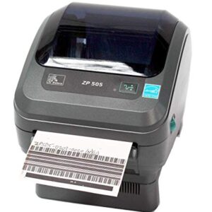 ZEBRA ZP505 Thermal Label Printer Ethernet Network Version (ZP505-0203-0020) (Renewed) Black