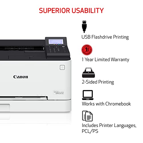 Canon Color imageCLASS LBP633Cdw - Wireless, Duplex, Mobile-Ready Laser Printer