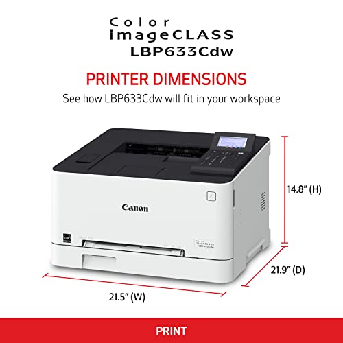 Canon Color imageCLASS LBP633Cdw - Wireless, Duplex, Mobile-Ready Laser Printer