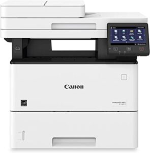 canon imageclass d1620 all-in-one wireless monochrome laser printer, white – print scan copy – 5″ touch panel, 45 ppm, 600 x600 dpi, 8.5″ x 14″, auto 2-sided printing, 50-sheet adf, ethernet