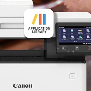 Canon imageCLASS D1620 All-in-One Wireless Monochrome Laser Printer, White - Print Scan Copy - 5" Touch Panel, 45 ppm, 600 x600 dpi, 8.5" x 14", Auto 2-Sided Printing, 50-Sheet ADF, Ethernet