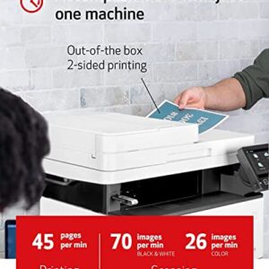 Canon imageCLASS D1620 All-in-One Wireless Monochrome Laser Printer, White - Print Scan Copy - 5" Touch Panel, 45 ppm, 600 x600 dpi, 8.5" x 14", Auto 2-Sided Printing, 50-Sheet ADF, Ethernet