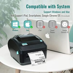 HotLabel 300 DPI Shipping Label Printer 4x6, A300 Direct Thermal Label Printer for Shipping Packages, Product Barcode Printer Sticker Maker Machine for Amazon Shopify FedEx UPS, Address Mailing