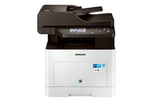 samsung proxpress c3060fw all in one color laser printer with wireless & mobile connectivity, duplex printing, print security & management tools (ss212a)