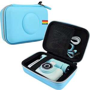 leayjeen kids camera case compatible with purulu/zmkhjjg/acuvar/arnssien kids digital camera with flip lens, hd digital video cameras(case only)