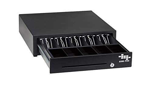 EOM-POS Cash Register Money Drawer. Compatible with Square [Receipt Printer Required]. Includes 10 Rolls of Thermal Receipt Paper