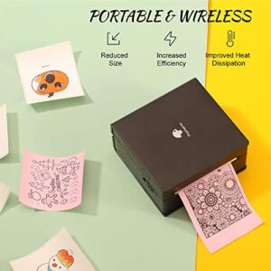 Phomemo M02 Mini Thermal Pocket Printer Mobile Phone Bluetooth Connected Portable Printer Wireless Inkless Sticker Printer Machine Compatible with iPhone Android for Business, Scrapbooking, Crafting