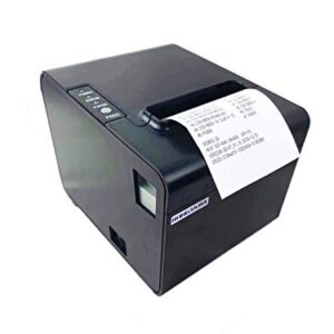 80MM POS Thermal Receipt Printer Compatible 80mm Thermal Paper Rolls - 250mm/sec High-Speed Printing with ESC/POS Print Commands.(Black) (USB)