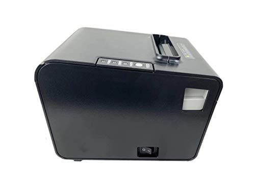 80MM POS Thermal Receipt Printer Compatible 80mm Thermal Paper Rolls - 250mm/sec High-Speed Printing with ESC/POS Print Commands.(Black) (USB)