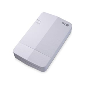 New LG PD251 Portable Mobile Pocket Photo Printer 3 [White] (Follow-up Model of PD241 and PD239) Bluetooth Wireless Printing for iOS, Android and Windows OS