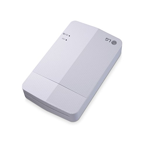 New LG PD251 Portable Mobile Pocket Photo Printer 3 [White] (Follow-up Model of PD241 and PD239) Bluetooth Wireless Printing for iOS, Android and Windows OS