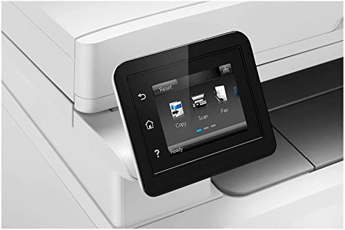 HP Color Laser Jet Pro M283cdw-F Wireless All-in-One Laser Printer, Print Scan Copy Fax, 600x600DPI, 260-Sheet, 22ppm, White, Auto 2-Sided Printing, Remote Mobile Print, Durlyfish USB Printer Cable