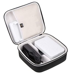 aproca hard travel storage carrying case, for hp sprocket studio 4×6 photo printer (3mp72a)