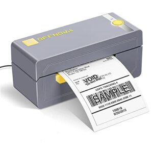 offnova thermal label printer, 200mm/s high speed 4” x 6” shipping label printer for packages, compatible with amazon, ebay, etsy, shopify and fedex, support multiple systems