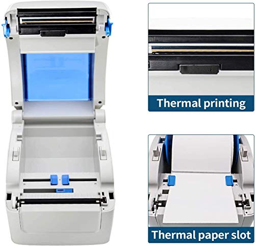 Shipping Label Printer, Barcode Thermal Direct Printer for Amazon Ebay PayPal Etsy Shopify Shipstation Stamps.com Ups USPS FedEx DHL, 4x6 inch with 350 Labels Not for Mac