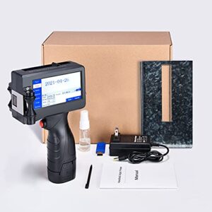 TooTwo Handheld Printer, Portable Labeler 4.3 Inch Inkjet Printer Gun with Touch Screen for Code Date Label