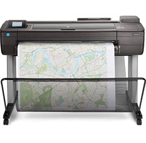 hp designjet t730 large format wireless plotter printer – 36″, with security features (f9a29a)