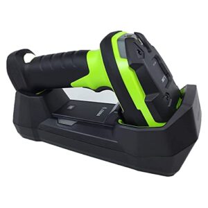 Zebra DS3678-SR Ultra-Rugged Industrial Grade Cordless Barcode Scanner Linear Imager - Bluetooth, Serial, USB Connectivity - Handheld Standard Range 1D/2D, with Cradle, Industrial Green - JTTANDS