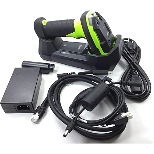 Zebra DS3678-SR Ultra-Rugged Industrial Grade Cordless Barcode Scanner Linear Imager - Bluetooth, Serial, USB Connectivity - Handheld Standard Range 1D/2D, with Cradle, Industrial Green - JTTANDS