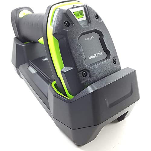 Zebra DS3678-SR Ultra-Rugged Industrial Grade Cordless Barcode Scanner Linear Imager - Bluetooth, Serial, USB Connectivity - Handheld Standard Range 1D/2D, with Cradle, Industrial Green - JTTANDS