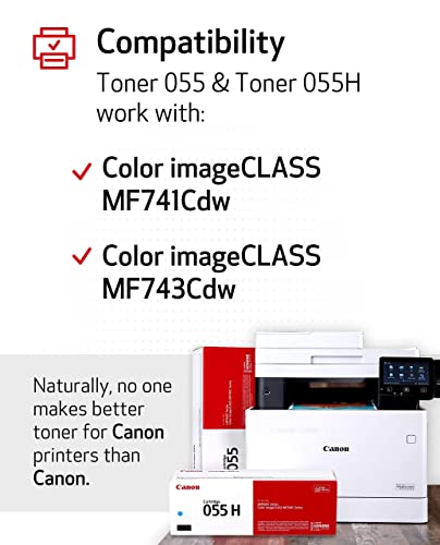 Canon imageCLASS Series Wireless Color All-in-One Laser Printer, Multifunction, Up to 28 ISO ppm, Mobile-Ready, Duplex Compatible with Alexa, Bundle JAWFOAL Printer Cable White