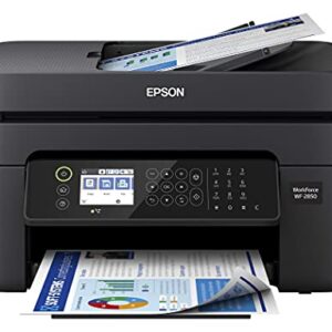 Epson Premium Workforce WF 28 Series All-in-One Color Inkjet Printer I Print Copy Scan Fax I Wireless I Mobile Printing I Auto 2-Sided Printing I 2.4" LCD I Up to 30-Sheet ADF (Renewed)