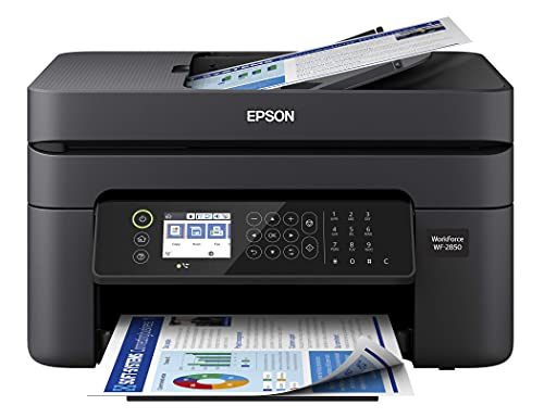 Epson Premium Workforce WF 28 Series All-in-One Color Inkjet Printer I Print Copy Scan Fax I Wireless I Mobile Printing I Auto 2-Sided Printing I 2.4" LCD I Up to 30-Sheet ADF (Renewed)