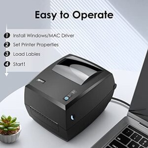 iDPRT Thermal Label Printer Desktop Label Printer for Shipping Packages, 6 IPS Label Maker Work with Windows & MAC, Compatible with USPS, Amazon, Ebay, etc.