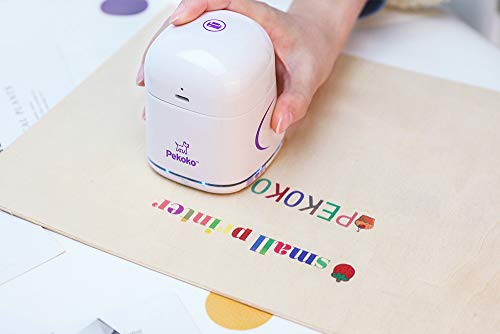 PEKOKO Creative Portable Mobile Color Printer Paperless, Inkjet Printer Mini Printer,Multi-Surface Printer Print on Wood, Paper, Clothes Even On Our Skin