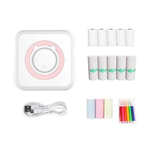 instaproud – portable sticker printer, mini portable printer, portable photo sticker printer, portable label sticker printer (pink)