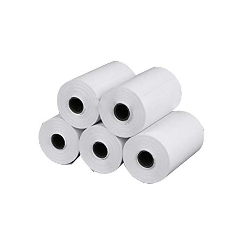 KASCLINO Thermal Paper for Mini Thermal Printer, 5 Rolls Wireless Pocket Label Printer Paer Receipt Printer Paper, for Printing Mobile Phone Pictures/Photos/Receipts/Notes/Lists/Label/Memo/QR Codes