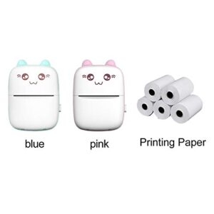 KASCLINO Thermal Paper for Mini Thermal Printer, 5 Rolls Wireless Pocket Label Printer Paer Receipt Printer Paper, for Printing Mobile Phone Pictures/Photos/Receipts/Notes/Lists/Label/Memo/QR Codes