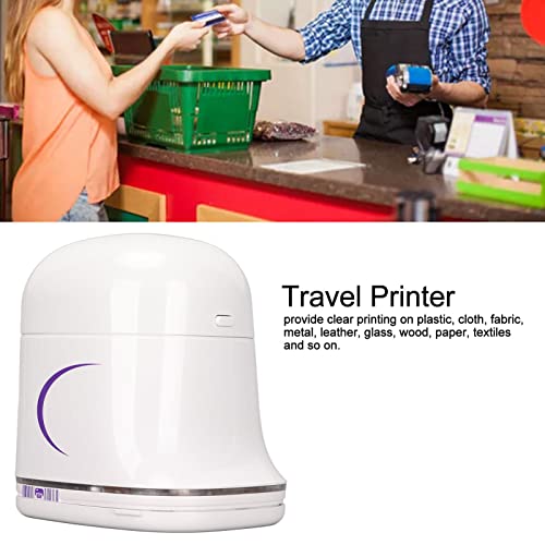 Portable Wireless Printer Mini Handheld Printer Color Printing, USB Travel Printer Pocket Printer Support APP Edit Any Print Pattern For DIY Tshirt,Mobile Phone Cases, Laptop Case,Number,Label, Patter