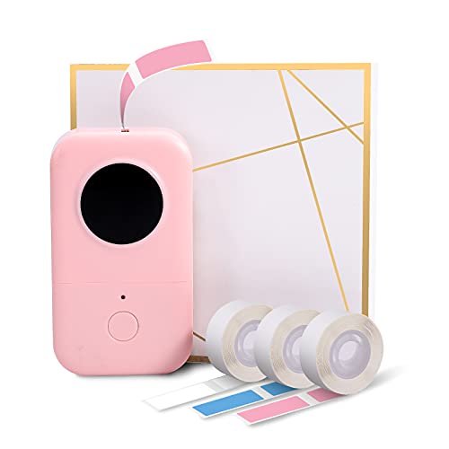 Compatible with Phomemo D30 Label Maker Machine with Tapes, Portable Bluetooth Wireless Sticker Maker Machine, Mini Label Printer Multiple Templates Fonts Available for Phone Pad Office Home Labeling