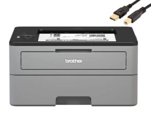 brother compact monochrome laser printer, hl-l2350dw, wireless printing, duplex two-sided printing, business office bundle, amazon dash replenishment ready, durlyfish