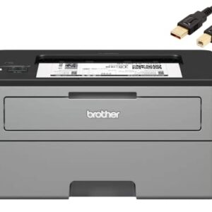 Brother Compact Monochrome Laser Printer, HL-L2350DW, Wireless Printing, Duplex Two-Sided Printing, Business Office Bundle, Amazon Dash Replenishment Ready, Durlyfish