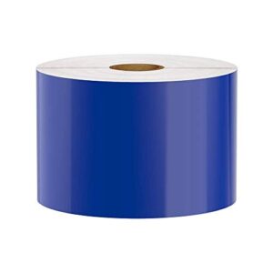 premium vinyl label tape for duralabel, labeltac, vnm signmaker, safetypro, viscom and others, blue, 3″ x 150′